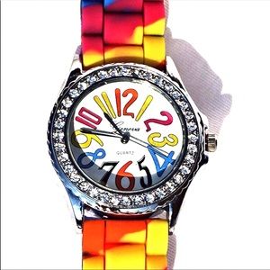 Silicone Gel Watches Rainbow Colors